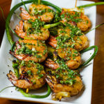 grilled shrimp with chimichurri