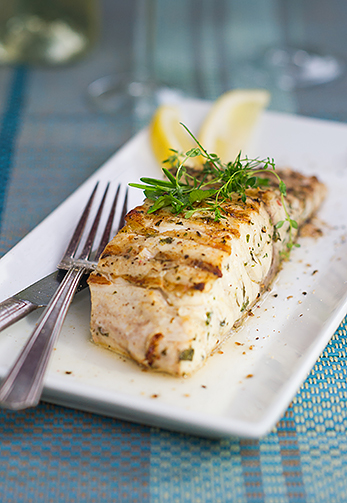 Grilled Striped Bass With Fresh Herbs - Monahan's Seafood Market