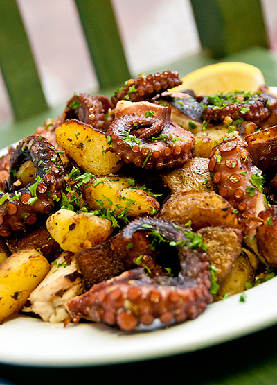 octopus with potatoes